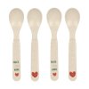 Dětské lžičky LÄSSIG Spoon Set PP/Cellulose Happy Rascals 2025, heart lavender