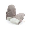 Set BABYSTYLE egg3 Fusak + rukavice 2025, houndstooth almond