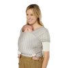 Šátek ERGOBABY Aura Sustainably Sourced Knit Baby Wrap 2026, grey stripes