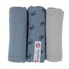 Multifunkční plenka LODGER Swaddler Flame Tribe 70x70 cm 3ks 2025, ocean