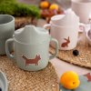 Dětský hrneček s pítkem LÄSSIG Sippy Cup PP/Cellulose 2024, little forest fox