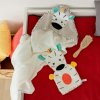 DoBabyDoo BABY FEHN Ručník s kapucí zebra 2025