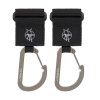 Háčky LÄSSIG Casual Stroller Hooks with Carabiner 2026, black