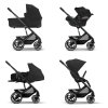 Kočárek CYBEX Balios S Lux 2024, moon black (black frame)