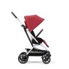 Kočárek CYBEX Eezy S Twist+2 2023, hibiscus red (silver frame)