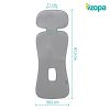 Prodyšná podložka do autosedačky ZOPA Breeze sk.1 2025, foggy grey