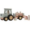 Dřevěný traktor s přívěsem LITTLE DUTCH Farma 2026