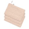 Mycí rukavice LÄSSIG Muslin Wash Glove Set 3 pcs 2024, dots peach rose