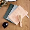 Mycí rukavice LÄSSIG Muslin Wash Glove Set 3 pcs 2024, dots peach rose