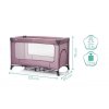 Cestovní postýlka FILLIKID Nizza 2026, raspberry