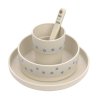 Dětské stolní nádobí LÄSSIG Dish Set PP/Cellulose 2025, happy rascals smile sky blue