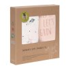 Bambusové pleny LÄSSIG Swaddle Heavenly Soft 120x120 cm 2ks 2024, Gard. Explo. girls