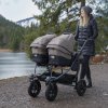Kočárek TFK Duo Stroller Air Wheel Premium včetně Duo Combi Premium + ZDARMA adaptér pro autosedačky, 415 grey  + ZDARMA adaptér pro autosedačky