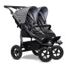 Kočárek TFK Duo Stroller Air Wheel Premium včetně Duo Combi Premium + ZDARMA adaptér pro autosedačky, 415 grey  + ZDARMA adaptér pro autosedačky