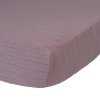 Prostěradlo LODGER Slumber Solid do postýlky 70x140 cm 2024, rose