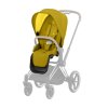 Kočárek CYBEX Set Priam Chrome Black Seat Pack včetně Cloud Z i-Size PLUS, mustard yellow