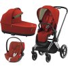 Kočárek CYBEX Set Priam Chrome Black Seat Pack včetně Cloud Z i-Size PLUS, autumn gold