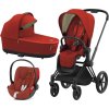 Kočárek CYBEX Set Priam Matt Black Seat Pack včetně Cloud Z i-Size PLUS, autumn gold