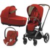 Kočárek CYBEX Set Priam Chrome Brown Seat Pack včetně Cloud Z i-Size PLUS, autumn gold