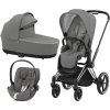 Kočárek CYBEX Set Priam Chrome Black Seat Pack včetně Cloud T i-Size, soho grey