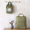 Dětský batoh LÄSSIG Green Label Little One & Me Square Backpack Small Gots 2024, olive