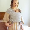 Šátek ERGOBABY Aura Wrap 2024, navy gingham stripe