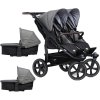 Kočárek TFK Set duo2 frame 2025 - air chamber wheel + carrycot + seat, Premium grey 415