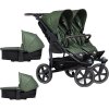 Kočárek TFK Set duo2 frame 2025 - air chamber wheel + carrycot + seat, olive