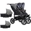 Kočárek TFK Set duo2 frame 2025 - air wheel carrycot + seat, Premium grey 415