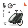 Cyklovozík HAUCK Bike N Walk Duo 3v1 2025, dark green