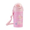 01 pink Hrnek se silikonovým brčkem a popruhem 450ml Music Fest