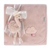 Mazlící deka BABY FEHN Lazy, Crazy & Pink 2025, plameňák Pink