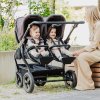 Kočárek TFK Duo frame air wheel Stroller seats duo 2026, black