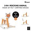 hauck houpaci zviratko rock n swing 2v1 fox