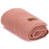 01 rose Pletená dětská deka Knit