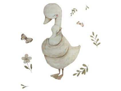 nazehlovacka husa s mladetem