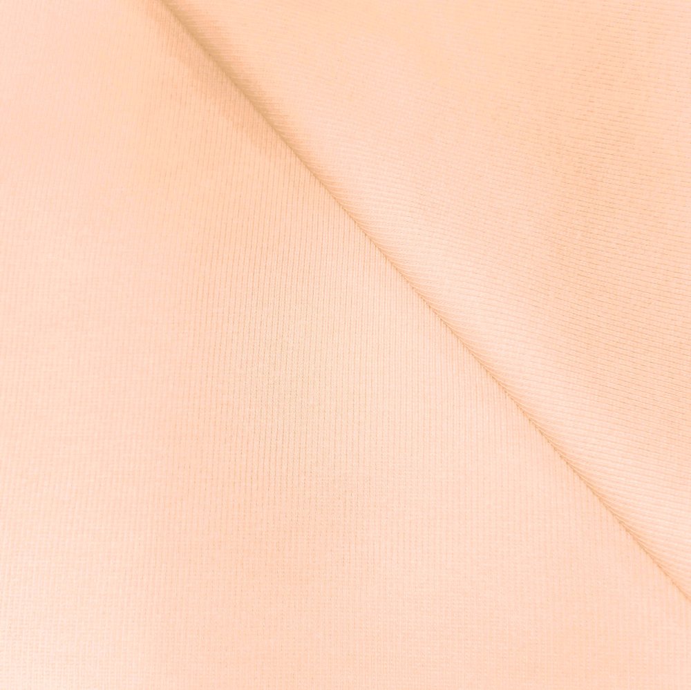 Bavlněný náplet broskvový (peach) metráž 270 g/m² šíře 100 cm Öko-Tex Standard 100