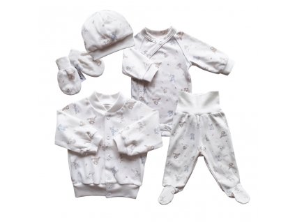 Kojenecká souprava ZAJÍC, 5-dílná