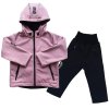 Dívčí softshellová souprava PASTEL růžová