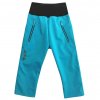 Chlapecké softshellové kalhoty letní tyrkysové