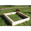 Drevené pieskovisko - štvorec - 120x120x20 cm