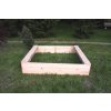 Drevené detské pieskovisko  - štvorec 160x160x29 cm