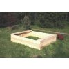 Drevené pieskovisko - obdĺžnik 120x140x29 cm