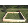 Drevené pieskovisko - obdĺžnik 140x160x20 cm