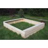 Detské pieskovisko drevené - obdĺžnik 140x180x29 cm
