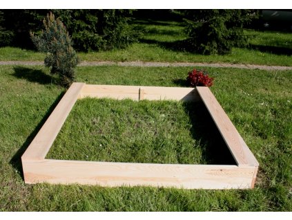 Dětské pískoviště dřevěné - čtverec 160x160x20 cm