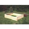 Dětské pískoviště dřevěné - obdélník 120x160x29 cm