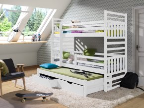 Patrová postel HIPO III 80x180 cm pro 3 osoby