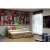 Masiv 11 postel 80x180 cm s přistýlkou a úložným prostorem