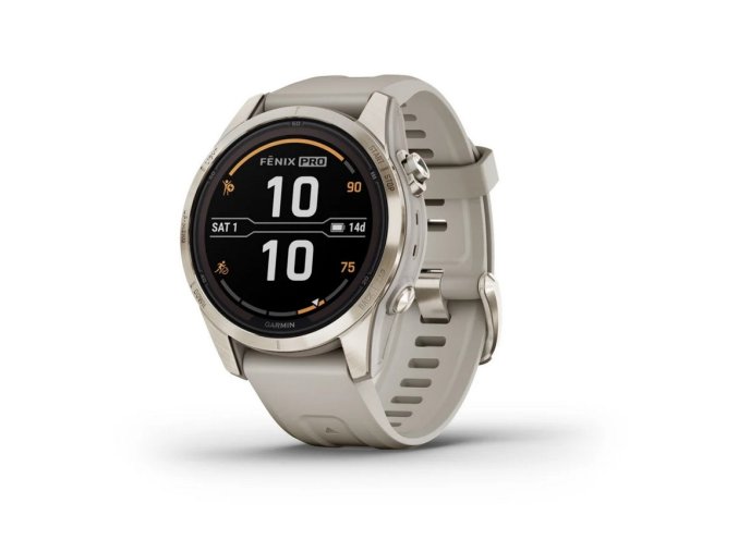Garmin fenix 7S PRO Sapphire Solar Soft Gold